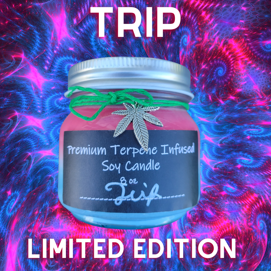 TRIP by Terpy Holistics Premium Terpene Infused Soy Wax Candle All Natural Made in USA Aromatherapy 8oz