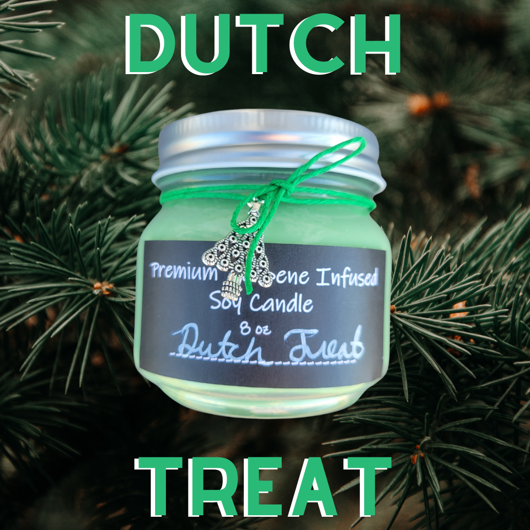 Dutch Treat by Terpy Holistics Premium Terpene Infused Soy Wax Candle All Natural Made in USA Aromatherapy 8oz